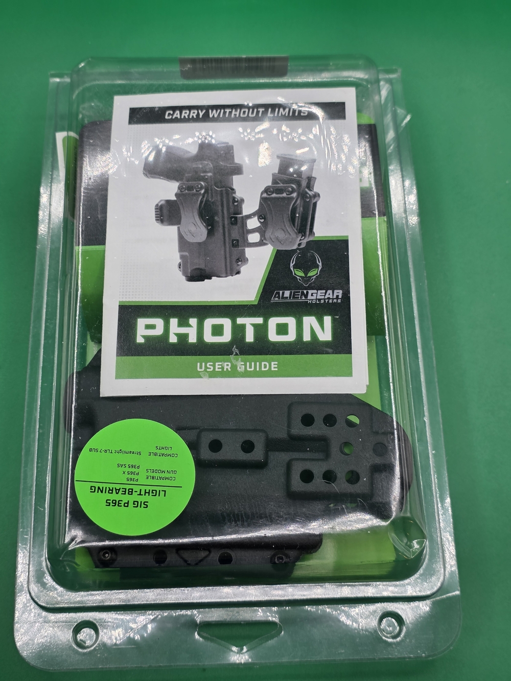 Alien Gear Photon P365 Light-Bearing Holster Black NWT